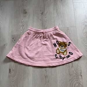 Moschino Girls Pink Cotton Logo Skirt Sz. 8Y
